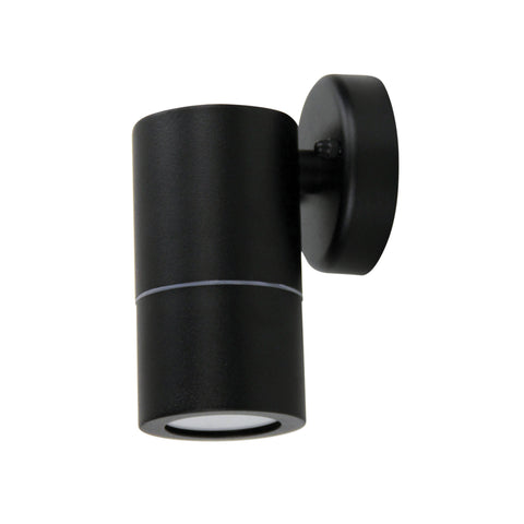 Zeta Single IP44 Fixed Spotlight Black