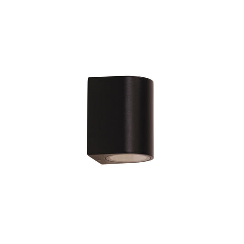 HERA Black IP54 GU10 Down Only Wall Light