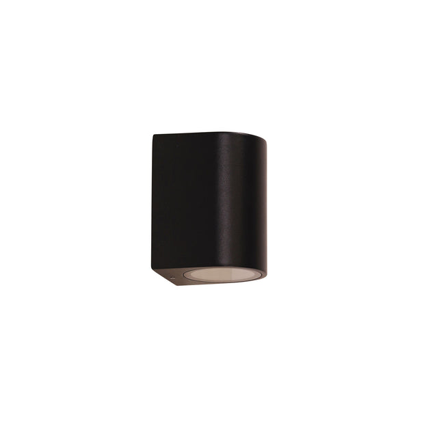 HERA Black IP54 GU10 Down Only Wall Light