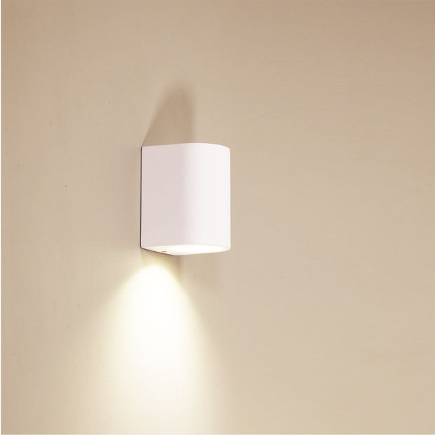 HERA White IP54 GU10 Down Only Wall Light