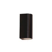 HERA Black IP54 GU10 Up and Down Wall Light
