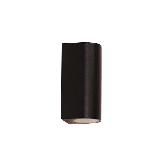 HERA Black IP54 GU10 Up and Down Wall Light