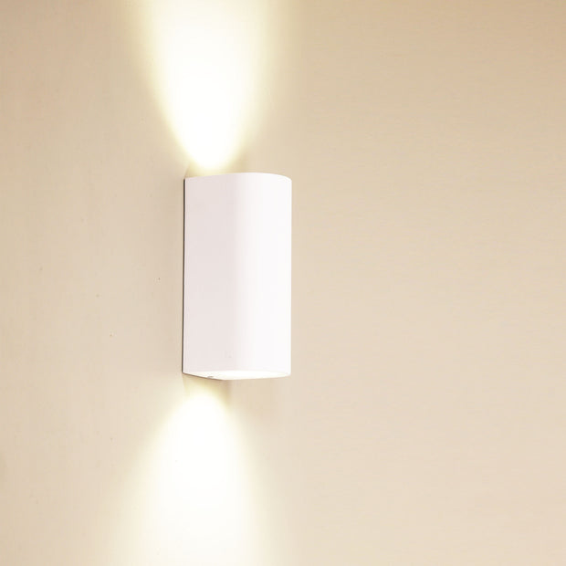 HERA White IP54 GU10 Up and Down Wall Light