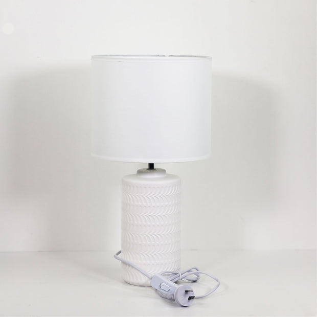 Jenny White Ceramic E27 Table Lamp