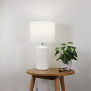 Jenny White Ceramic E27 Table Lamp