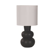 HOLLA.35 Black Curvy Ceramic Table Lamp