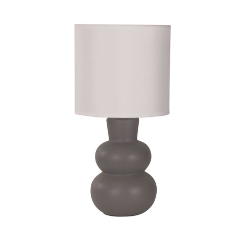 HOLLA.35 Grey Curvy Ceramic Table Lamp
