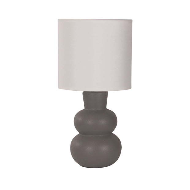 HOLLA.35 Grey Curvy Ceramic Table Lamp