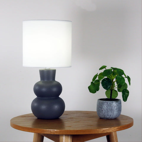 HOLLA.35 Grey Curvy Ceramic Table Lamp