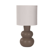 HOLLA.35 Taupe Curvy Ceramic Table Lamp