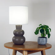 HOLLA.35 Taupe Curvy Ceramic Table Lamp