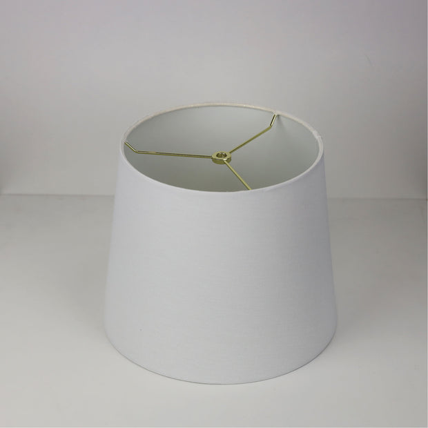 27cm Harp Mount White Linen Shade
