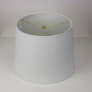 33cm Harp Mount White Linen Shade