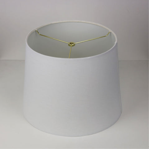 33cm Harp Mount White Linen Shade