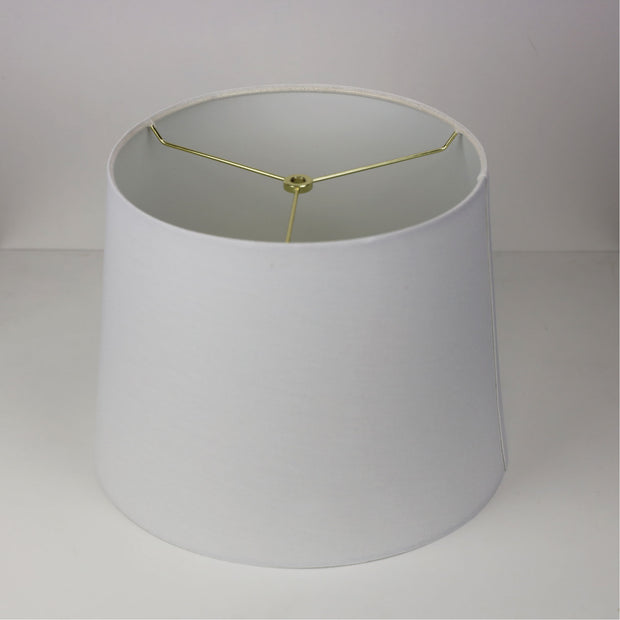 33cm Harp Mount White Linen Shade