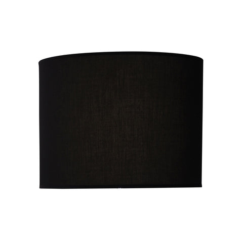 40cm Black Cotton Drum Shade