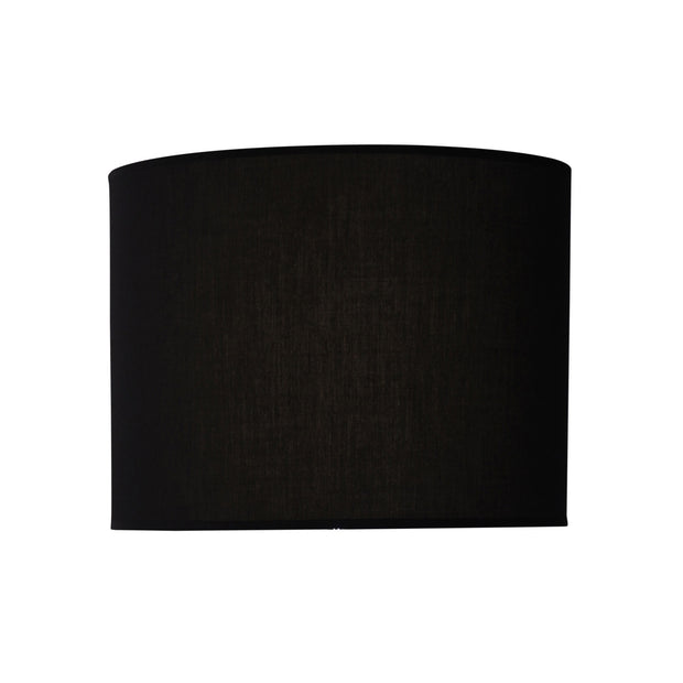 40cm Black Cotton Drum Shade