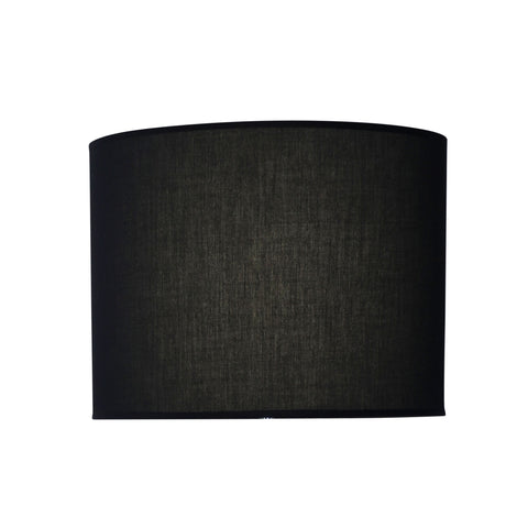 40cm Black Cotton Drum Shade
