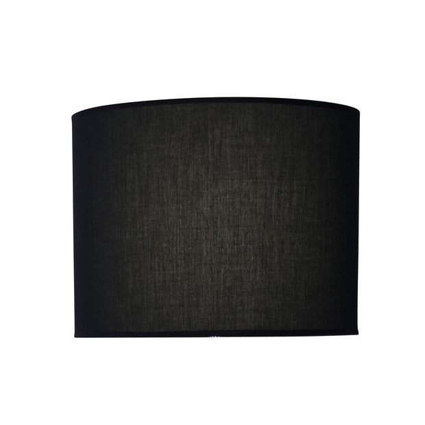 40cm Black Cotton Drum Shade