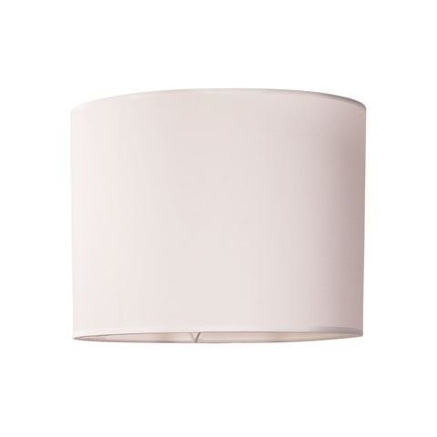 40cm White Cotton Drum Shade