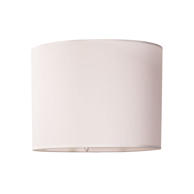 40cm White Cotton Drum Shade
