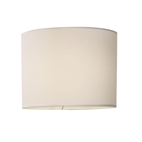 40cm White Cotton Drum Shade