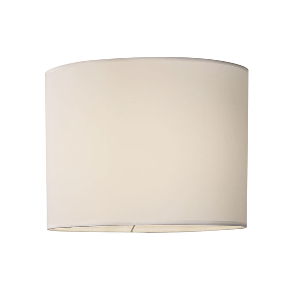 40cm White Cotton Drum Shade