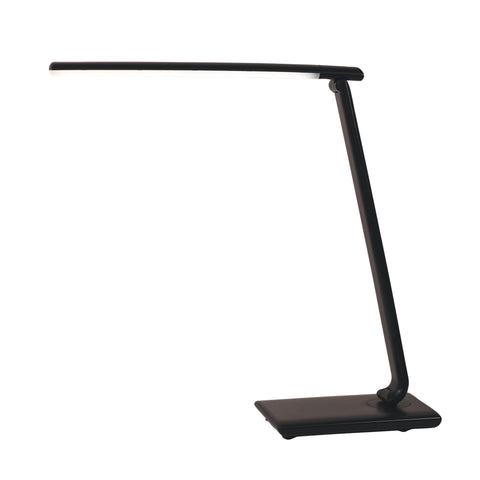 Luke LED Black Desk Lamp Touch Dim USB Port