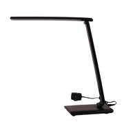 Luke LED Black Desk Lamp Touch Dim USB Port