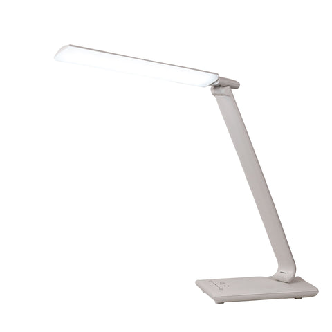 Luke LED White Desk Lamp Touch Dim USB Port
