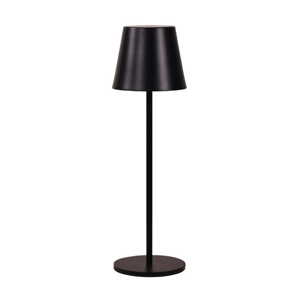 MINDY 3w 3000K LED Rechargeable Black Table Lamp