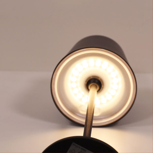 MINDY 3w 3000K LED Rechargeable Black Table Lamp