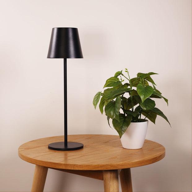 MINDY 3w 3000K LED Rechargeable Black Table Lamp