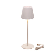 MINDY 3w 3000K LED Rechargeable White Table Lamp