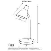 MACCA 4w LED 4000K White Desk Lamp
