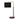 MYRA Black Marble and Satin Brass With Black Shade Height Adjustable E27 Table Lamp