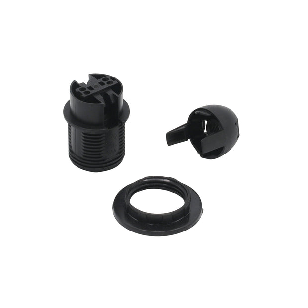 E14 (SES) Lampholder 10mm Black