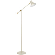 Olav Floor Lamp Beige and Brass