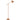 Olav Floor Lamp Orange Satin and Brass
