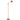 Olav Floor Lamp Orange Satin and Brass