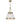 Olmont Gold / Textured Clear Glass Pendant E27