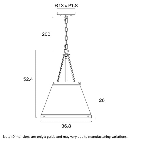 Olmont Gold / Textured Clear Glass Pendant E27