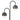 Oneta 2 Light Black Floor Lamp