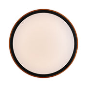 ORLIN 24w LED CCT 3Step Dimmable Black and Walnut Trim Round Oyster