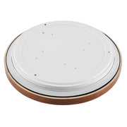 ORLIN 36w LED CCT 3Step Dimmable Black and Walnut Trim Round Oyster
