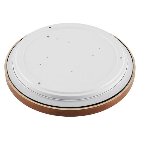 ORLIN 36w LED CCT 3Step Dimmable Black and Walnut Trim Round Oyster