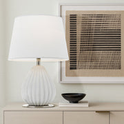 Orson Table Lamp Marble With White Shade