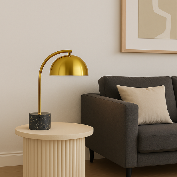 Ortez Black Terrazzo Table Lamp