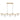 ORTON 7xG9 Antique Gold with Clear Prism Glass Ball 1150mm Pendant