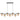 ORTON 7xG9 Black with Amber Tear Glass Ball 1150mm Pendant